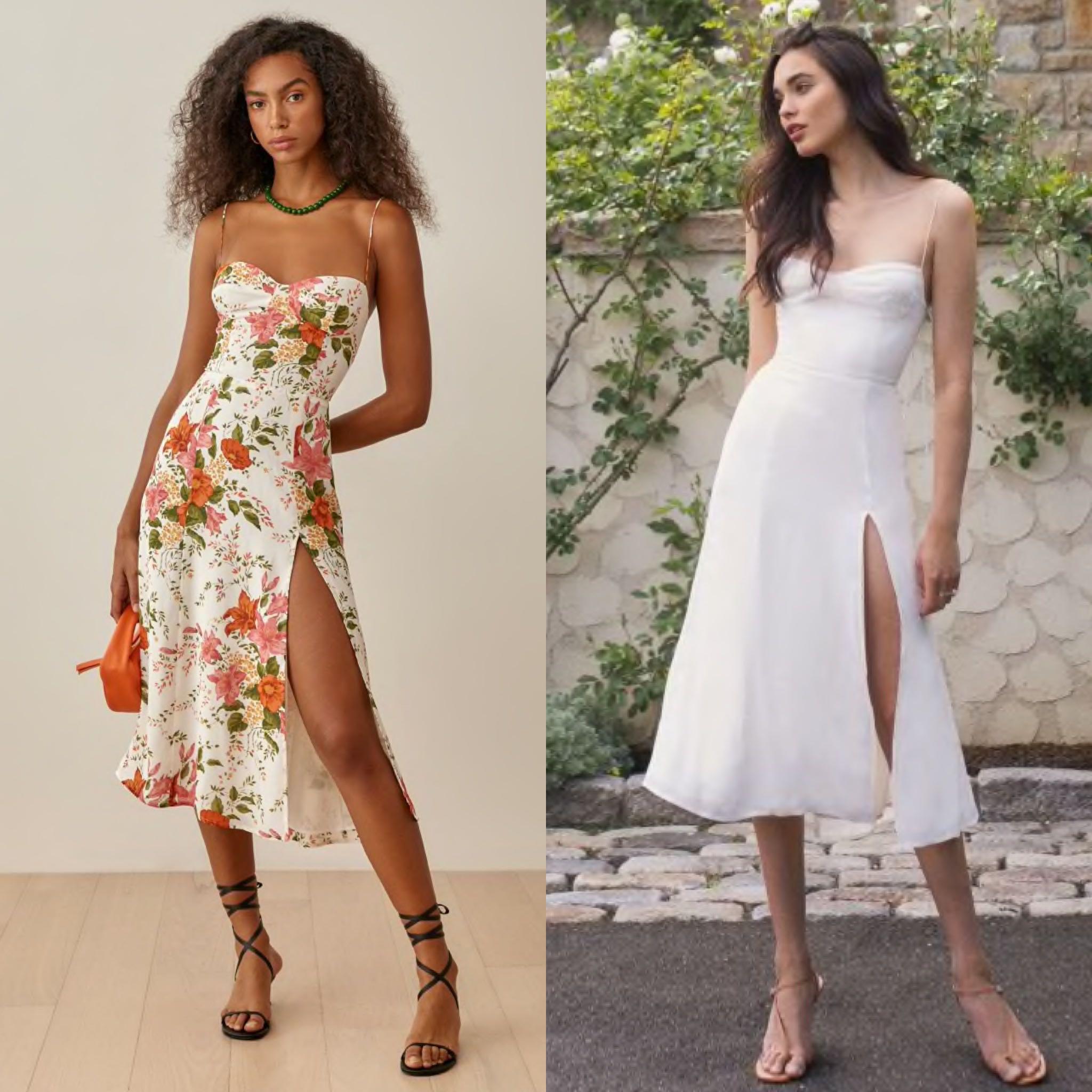 Reformation butterfly dress discount ivory