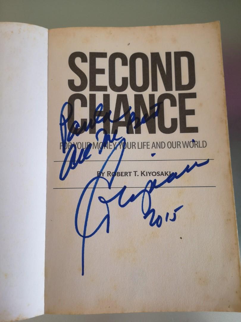 Robert Kiyosaki Second Chances with Kiyosaki autograph, Hobbies & Toys