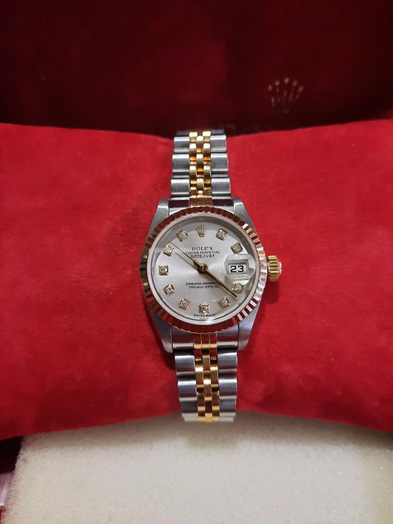 Rolex Datejust Ladies Two Tone diamonds 