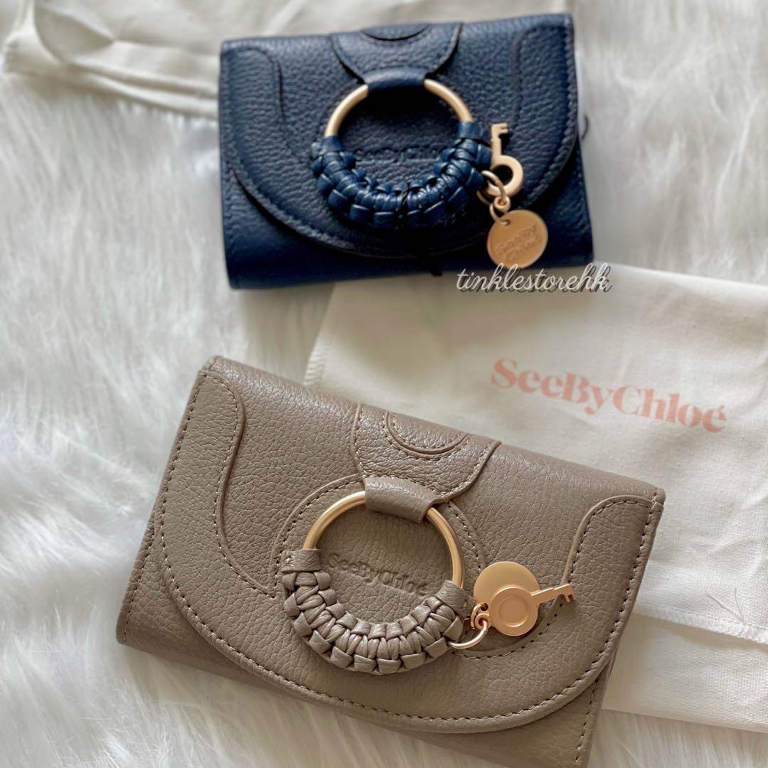 現貨突發優惠4/7完‼️大熱See by Chloe 銀包寶藍色｜大象灰色｜短銀包/長銀包, 女裝, 手袋及銀包, 長銀包- Carousell