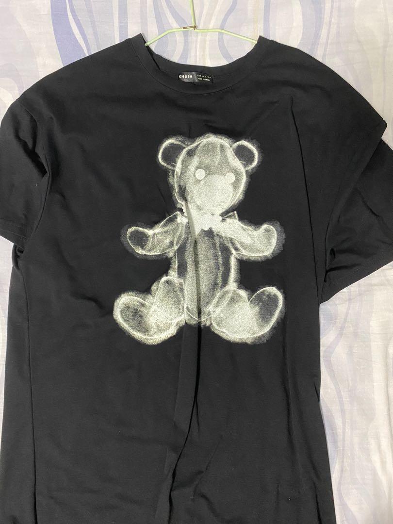 shein teddy bear oversized shirt, Women 