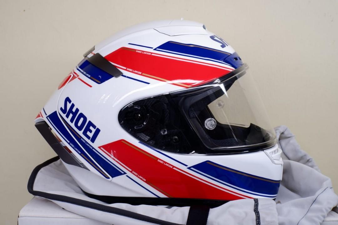 SHOEI X14 Eddie Lawson (Size M) Original Helmet, Aksesoris Mobil di  Carousell