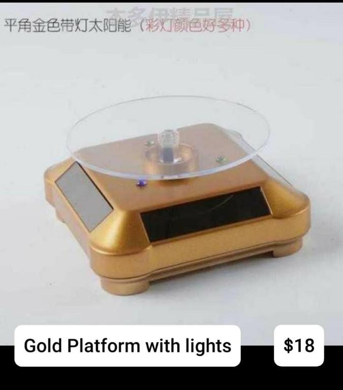 Solar panels 360 rotary display stand table, Everything Else on Carousell