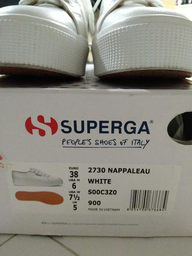 Superga nappaleau white 2730 discount