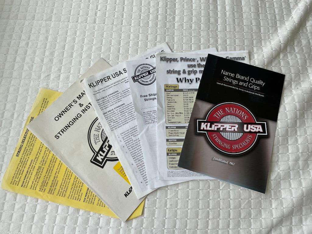 Tennis Racquet Stringing Machine (KLIPPERMATE), Sports Equipment, Other