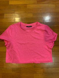 Terranova Neon Pink Cropped Top