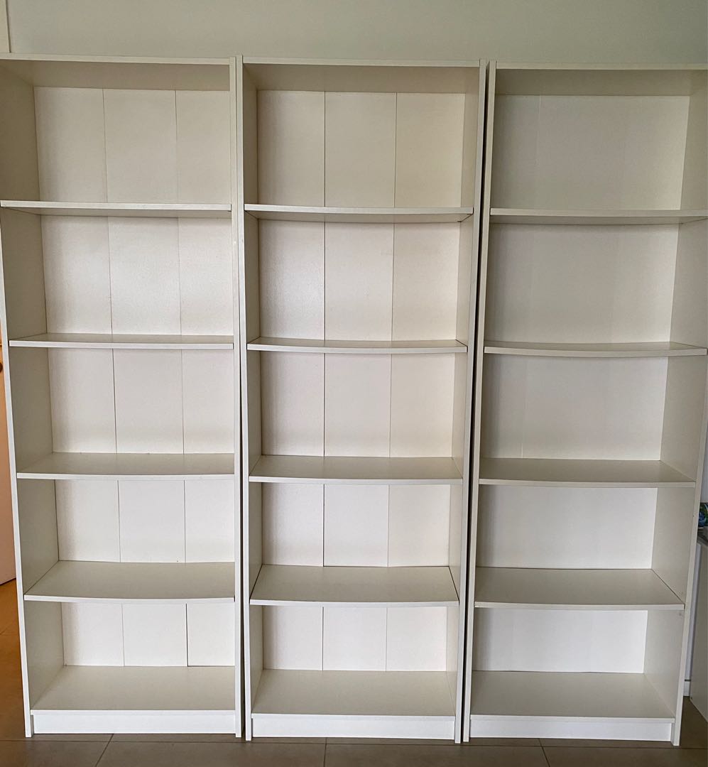 Three Ikea Finnby shelves in white, Furniture & Home Living, Furniture