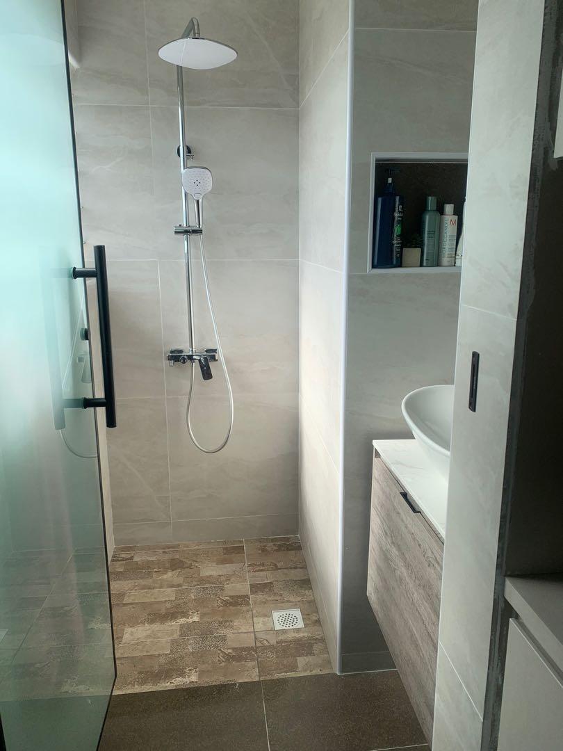 Toilet tiling overlay and toilet renovation, kitchen tiling overlay and kitchen renovation62863093722626113