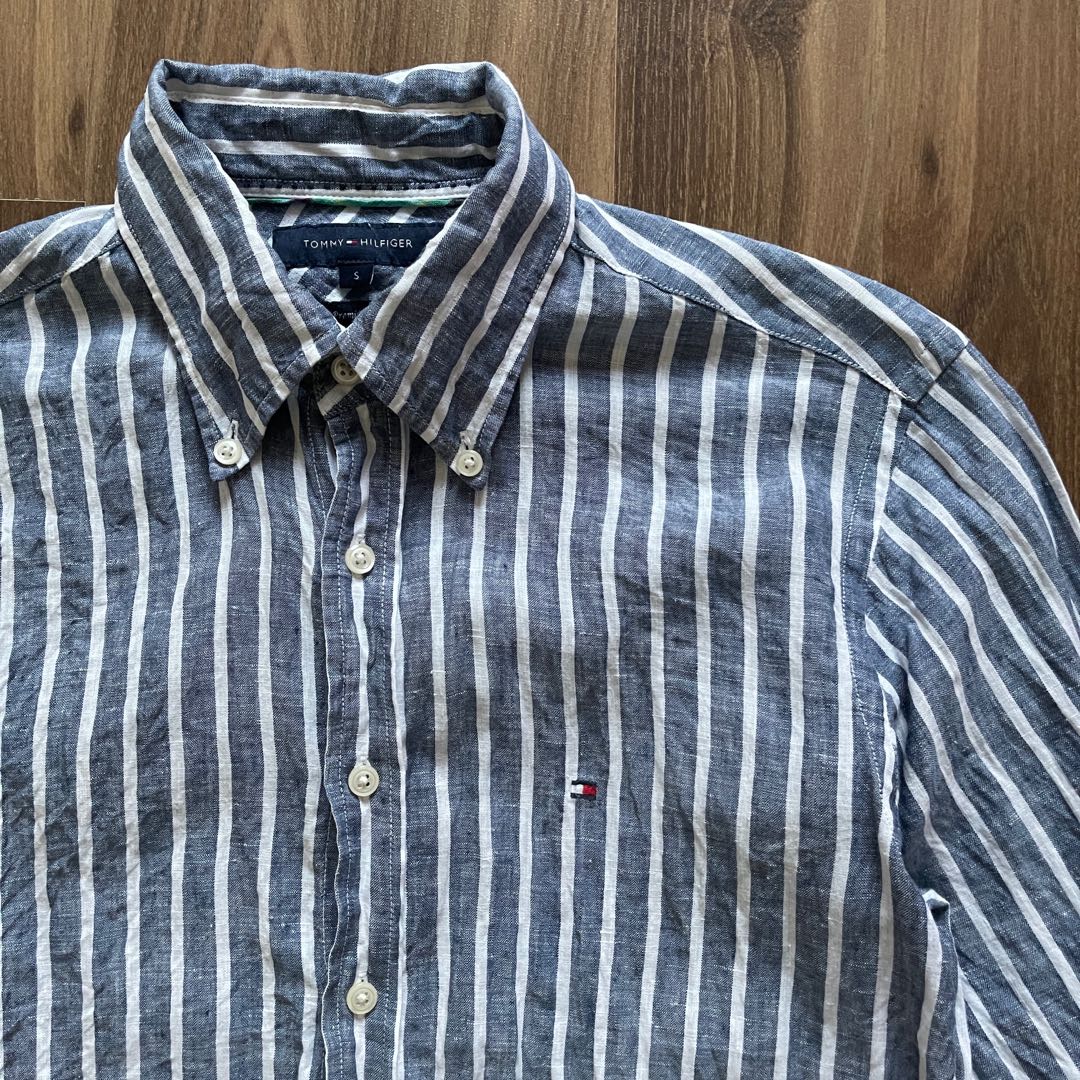 tommy hilfiger premium linen shirt