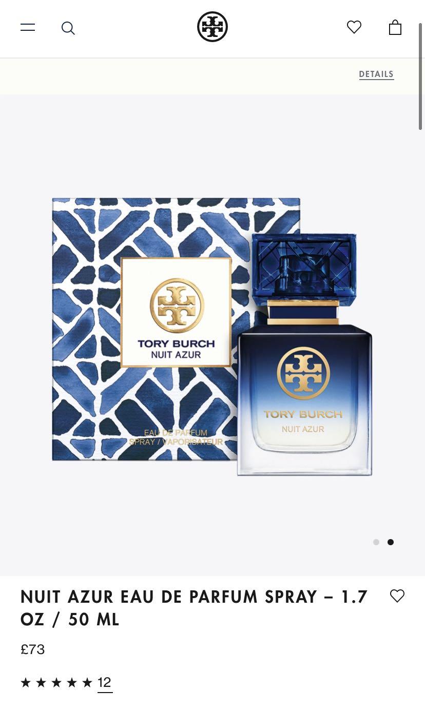 Tory Burch NUIT AZUR EAU DE PARFUM SPRAY 1.7 OZ 50 ML