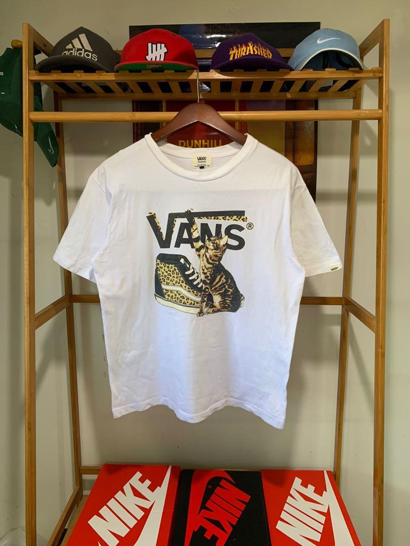 Vans Cat Tee, Men's Fashion, Tops 