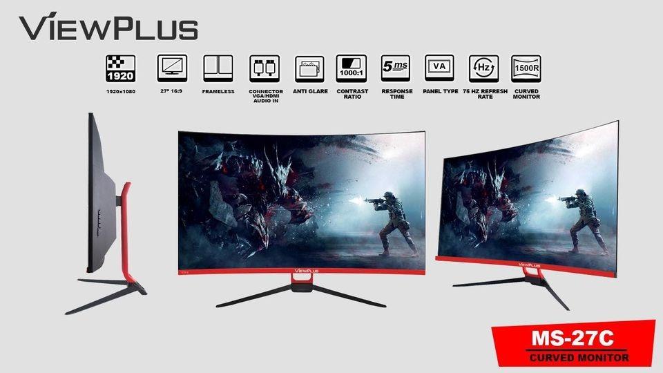 Viewplus 27" Curved LED Monitor, Computers & Tech, Parts & Accessories ...