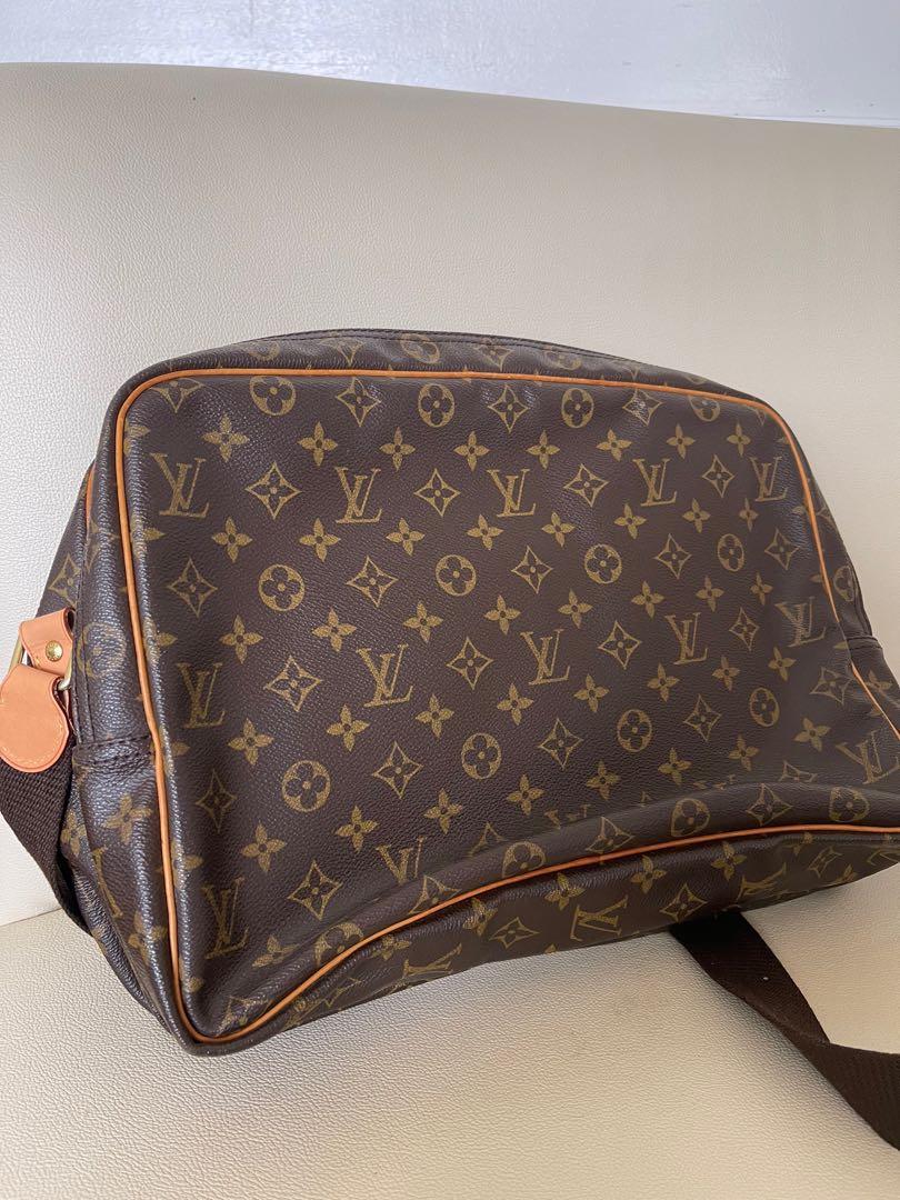 Vintage Louis Vuitton monogram messenger (Category: Luxury Bags & Wallets) located in Paranaque City. Submitted by studio0803ph (Listing ID 1096965743, Image 3). Description: Louis Vuitton, vintage reporter canvas bag Louis Vuitton - Big vintage Reporter bag (1988) Inspired by photographer bags Brown monogram canvas with vachetta trims adjustable canvas shoulder strap, exterior front pocket, Gold tone hardware dimension: 24 CM HEIGHT 35 CM length