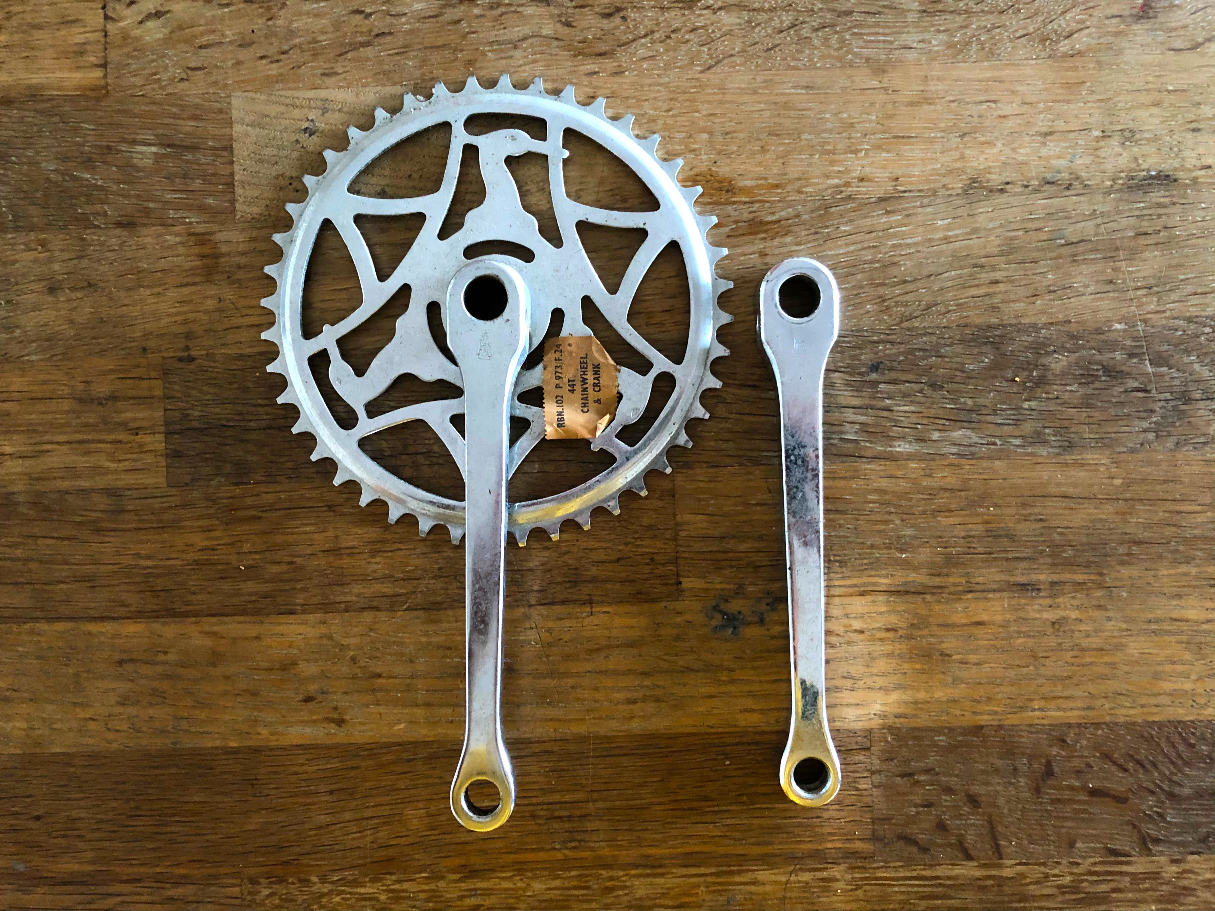 Vintage raleigh on sale crankset