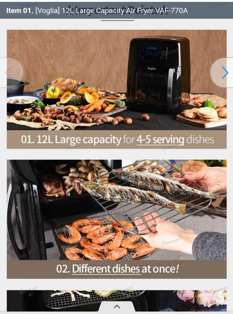 Voglia air fryer korea, TV & Home Appliances, Kitchen Appliances