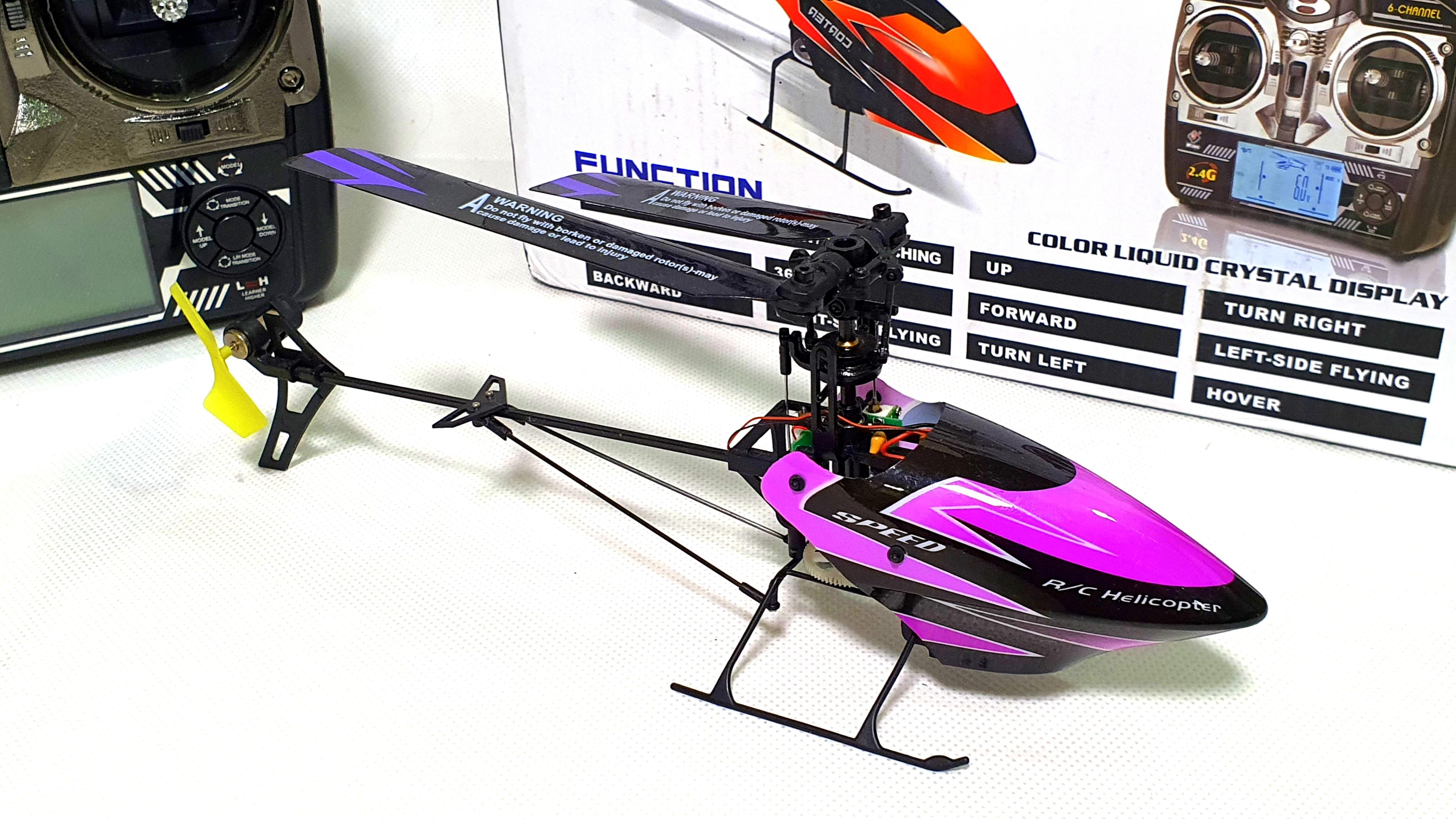 WLToys V933 V944 Skylark 4 6 Channel Flybarless Helicopter Ready to Fly 2.4GHz