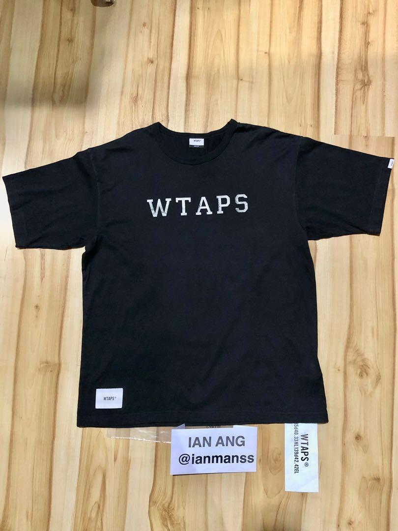 シャツ W)taps - wtaps design ss college Mサイズ 黒 Tシャツの通販 by ucanarcy's shop