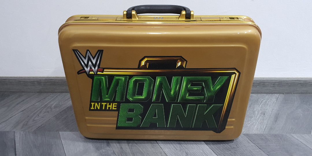 Wwe Money In The Bank Briefcase Replica WWE / formerly WWF Money in the Bank gold briefcase original replica
