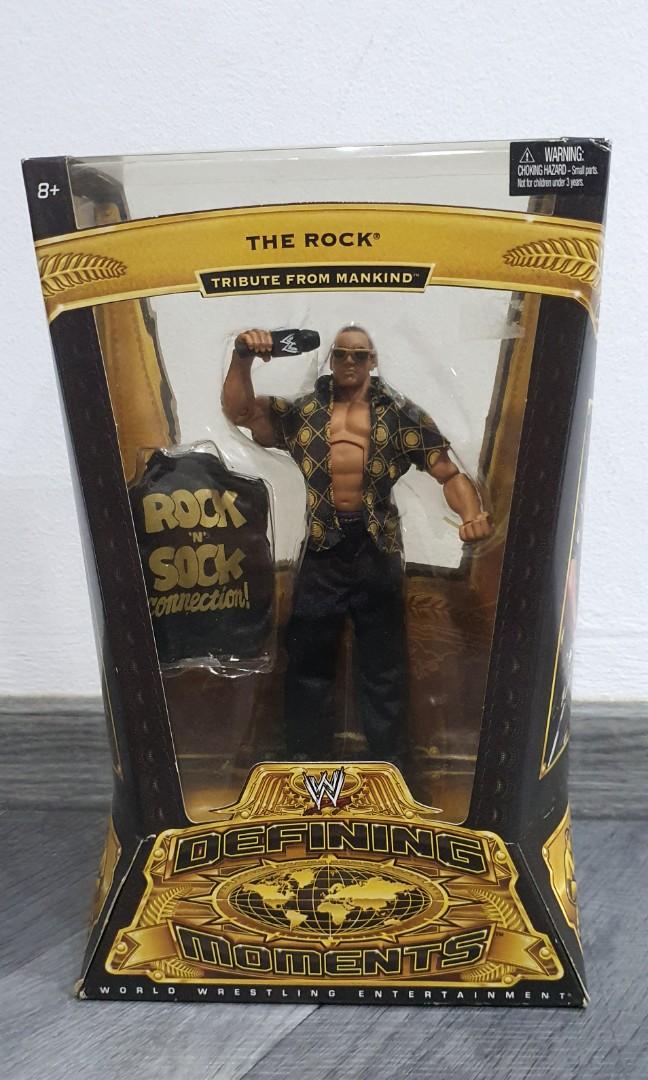 Mattel WWE Micro Collection THE ROCK Wrestling Figure Dwayne Johnson New Rare 