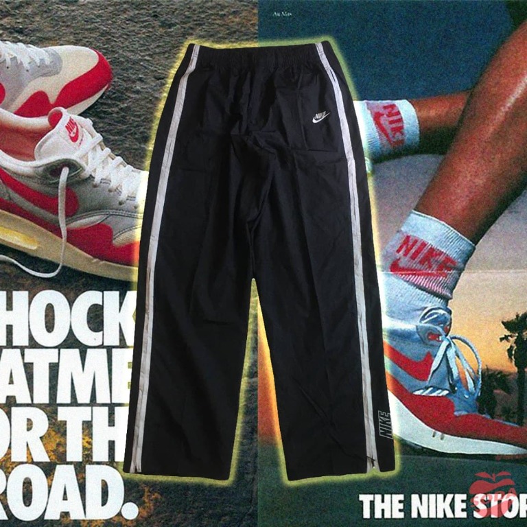SODA VINTAGE】2000s Y2K Vintage Nike Nylon Track Pants, Men's