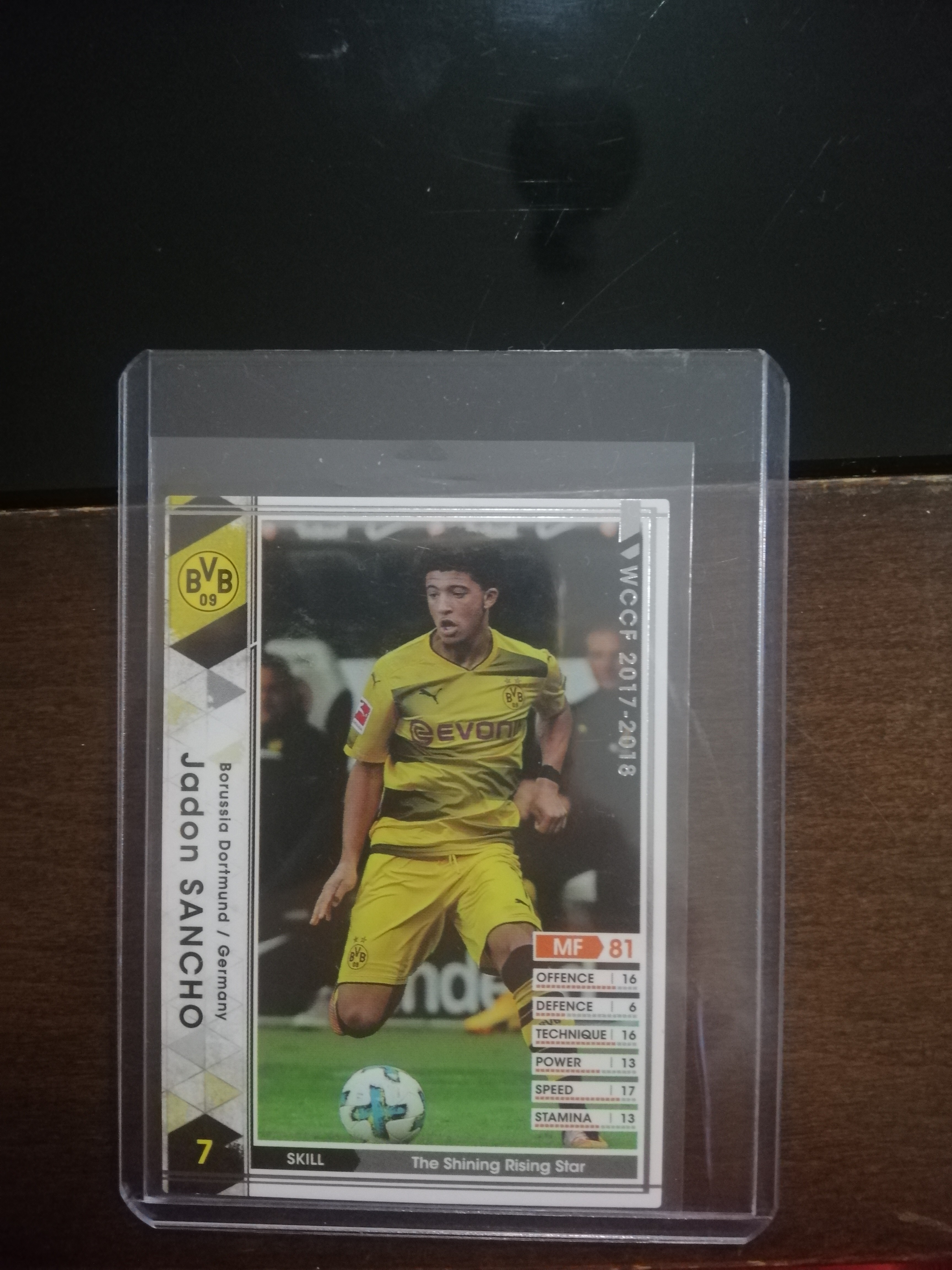 17 Panini Wccf Jadon Sancho Rookie Rc Hobbies Toys Memorabilia Collectibles Fan Merchandise On Carousell