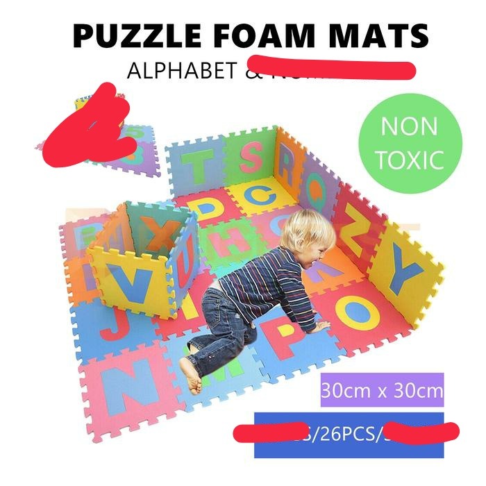 26 interlocking alphabet letters foam mat, Babies & Kids, Infant