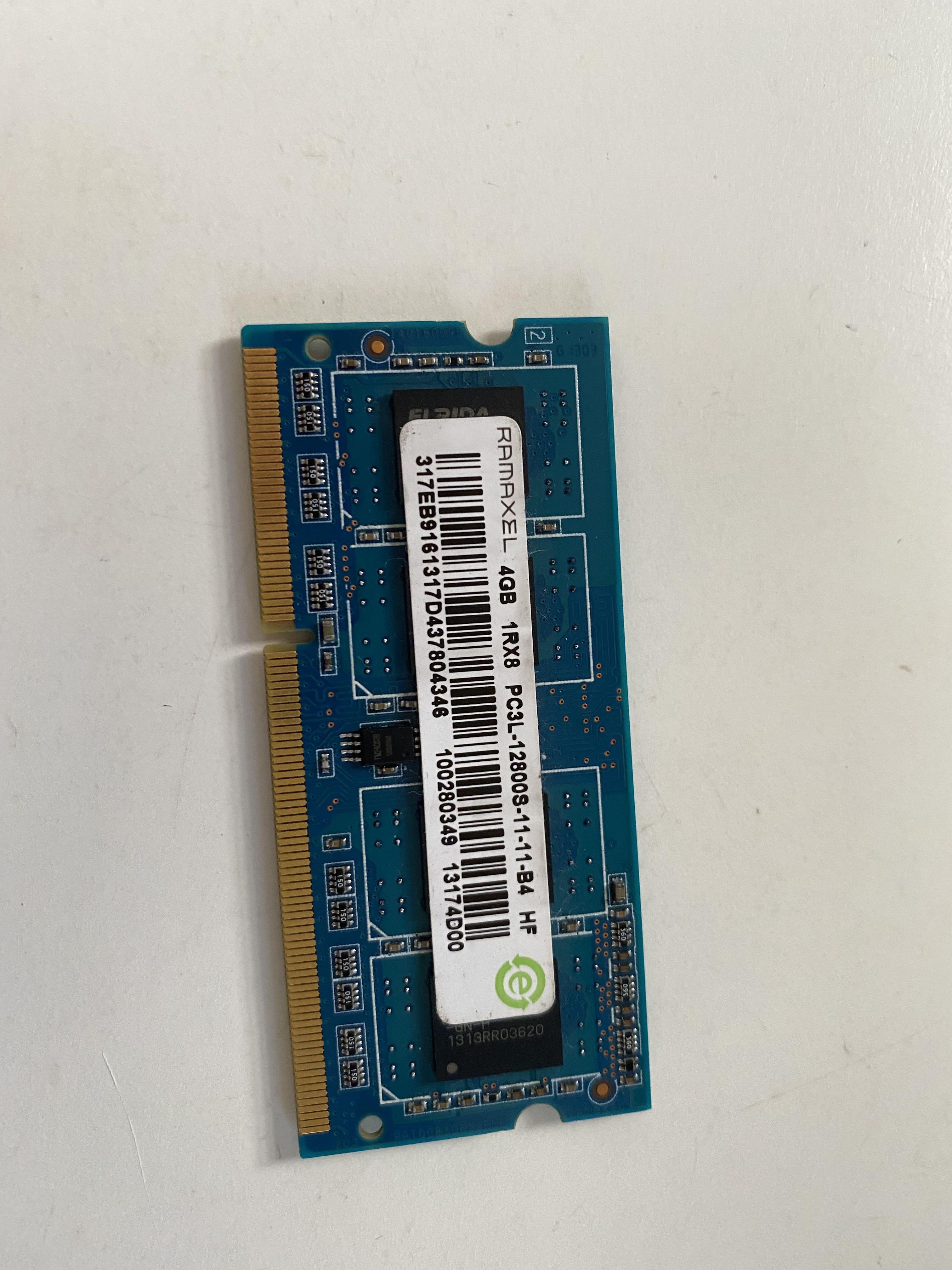 4GB DDR3 Laptop Ram Ramaxel Computers Tech Parts Accessories