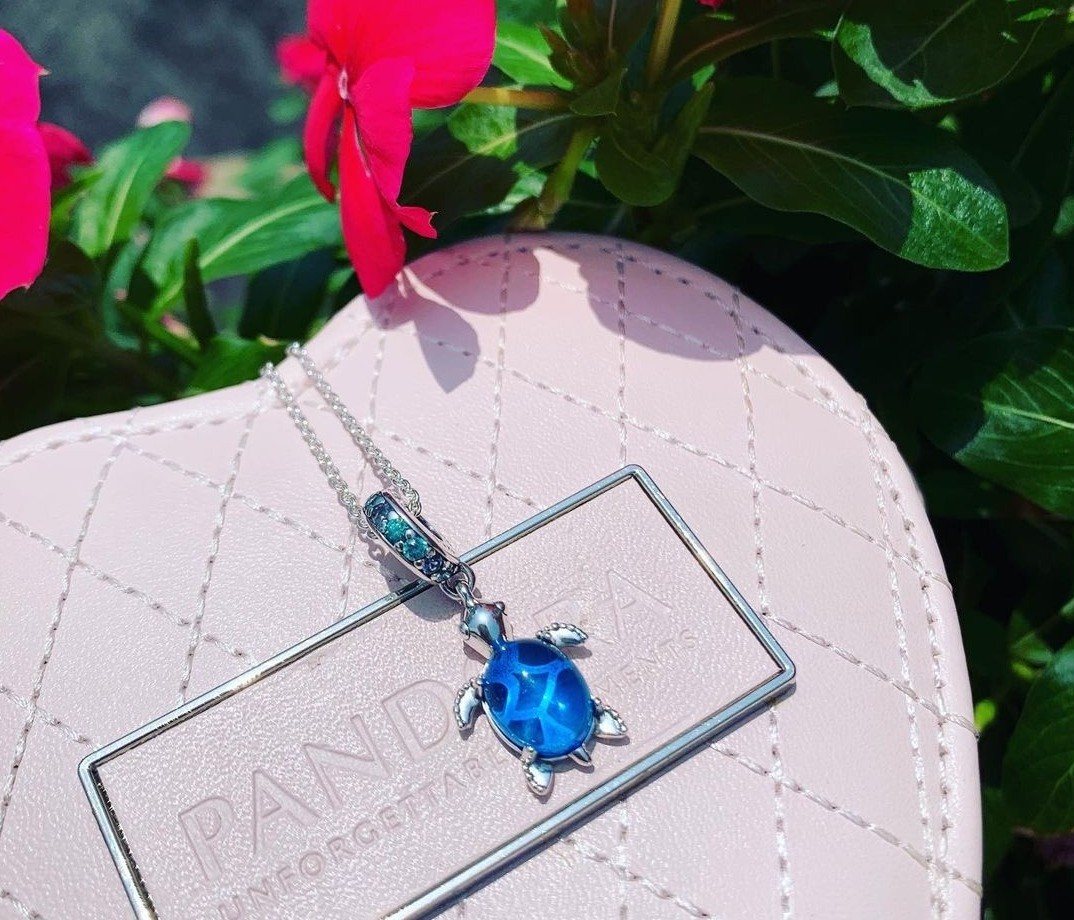 Pandora turtle necklace store
