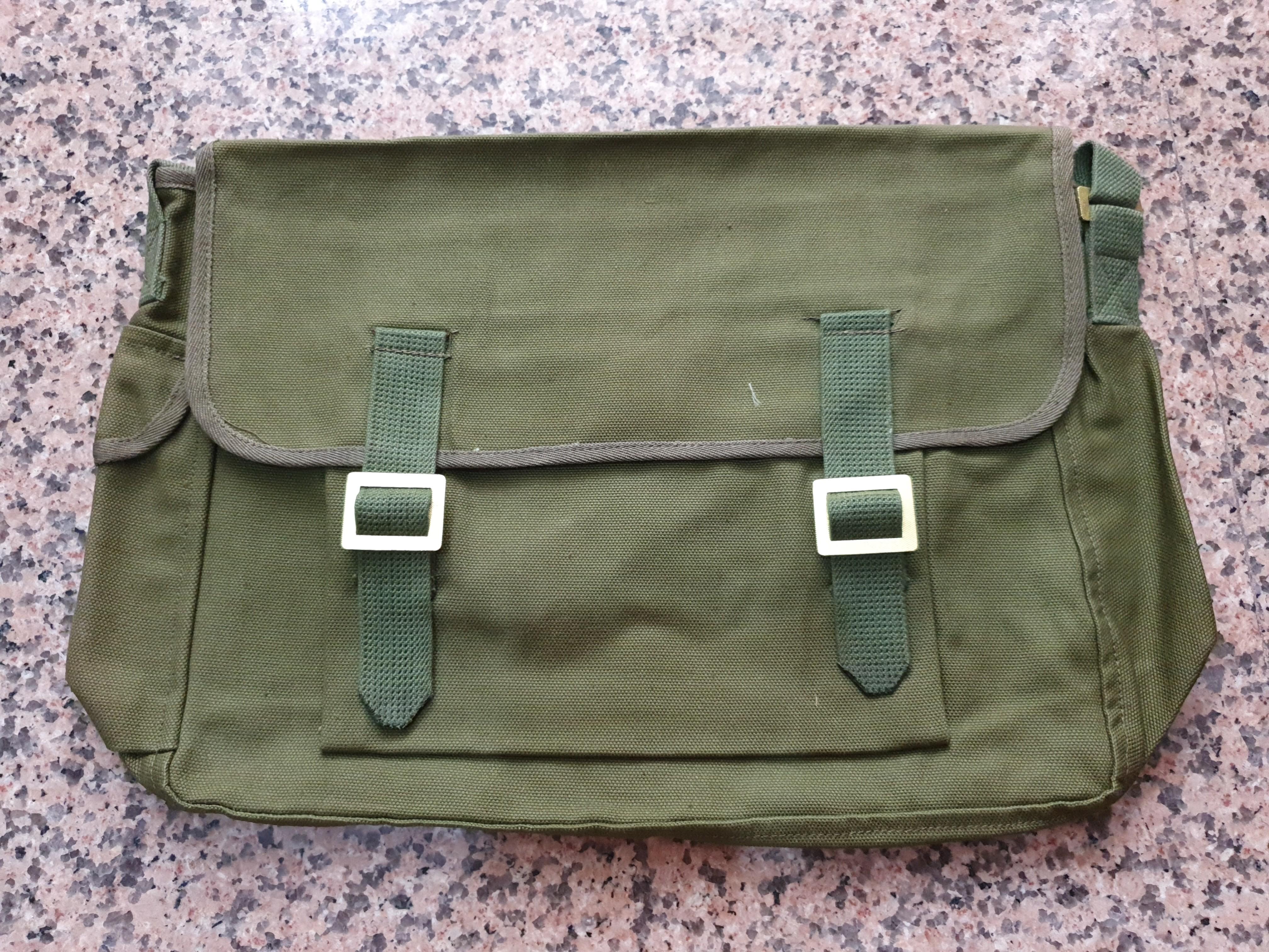 old school canvas bag