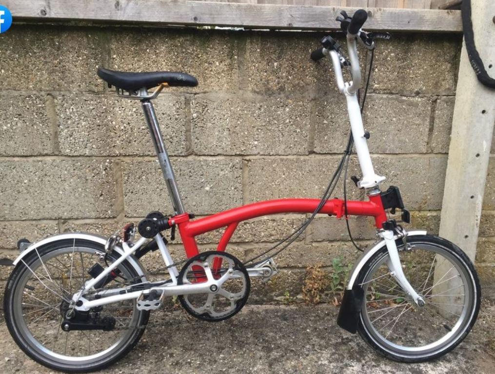 Brompton red sale white