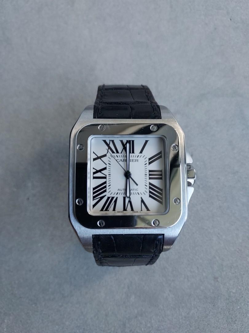 Mens cartier on sale santos 100