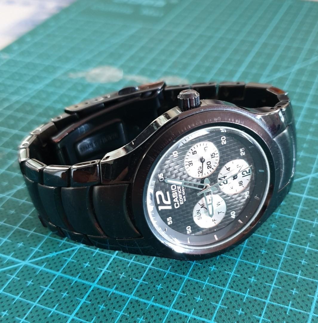 Casio edifice quartz watch. Casing diameter 40mm with crown