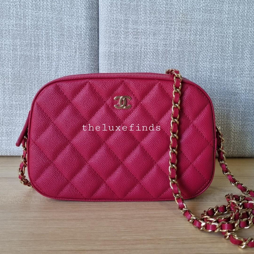 Chanel Pink Suede Bijoux Chain Camera Bag, myGemma, SG