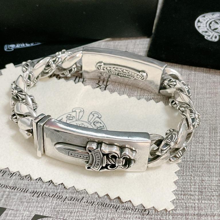 Chrome Hearts Double Id Fancy Link Bracelet