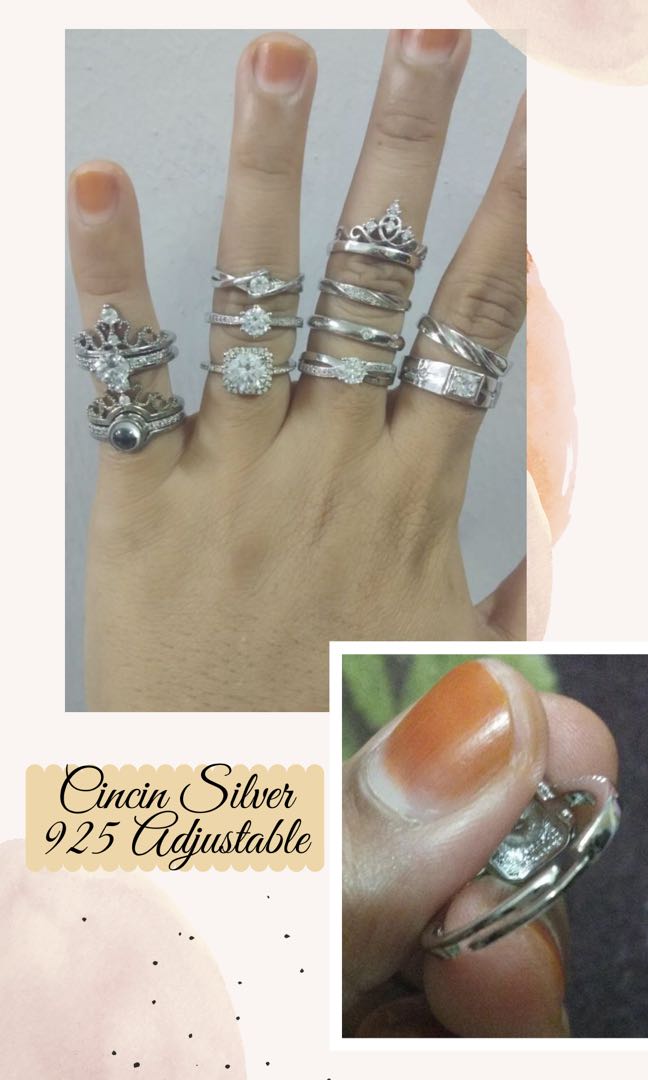 Cincin top 925 silver