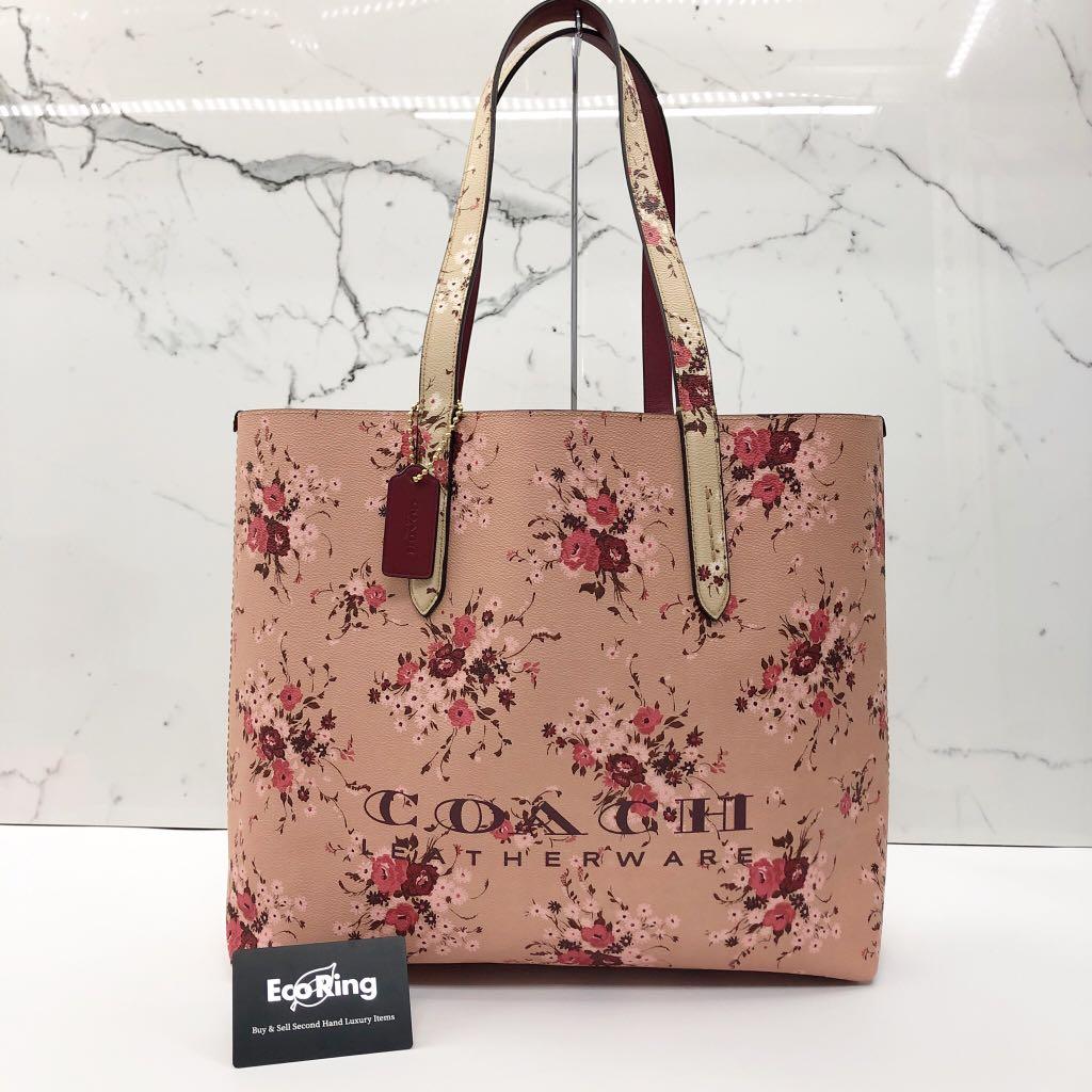 Coach highline tote with floral print shop