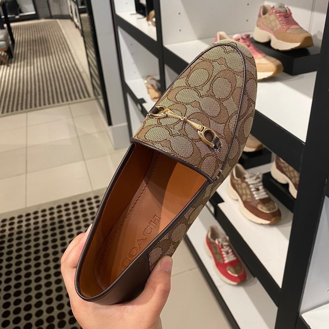 Coach haley loafer black new arrivals