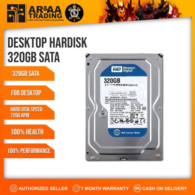 Desktop Hardisk 320gb Assorted Brands (Category: Hard Disks & Thumbdrives) located in Quezon City. Submitted by laptopstore.ph (Listing ID 1097164156, Image 2). Description: Desktop Hardisk 320gb Assorted Brands 📌 COD via Shopee or Lazada 📌 desktop laptop 3.5 320gb Php 450 pesos only! Looks new NO OS!!!!!!!!!!! 100% health 100% performance no bad sectos no clicking sounds 📍AR & AA TRADING 225 Tandang Sora Ave Tandang Sora Quezon City 📲Call or