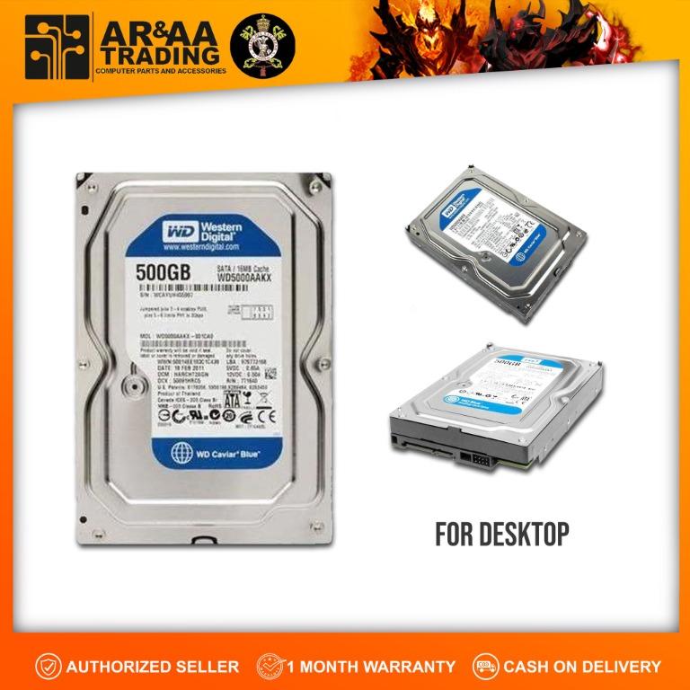 Desktop Hardisk 500gb Assorted Brands (Category: Hard Disks & Thumbdrives) located in Quezon City. Submitted by laptopstore.ph (Listing ID 1097164267, Image 3). Description: Desktop Hardisk 500gb Assorted Brands 📌 COD via Shopee or Lazada 📌 desktop laptop 3.5 500gb Php 650 pesos only! Looks new NO OS!!!!!!!!!!! 100% health 100% performance no bad sectos no clicking sounds 📍AR & AA TRADING 225 Tandang Sora Ave Tandang Sora Quezon City 📲Call or