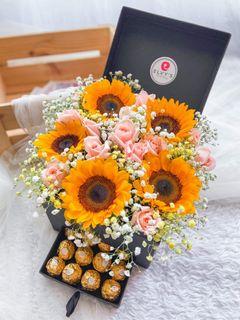 Flower Chocolate sunflower box 🌸🌻