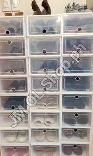 Foldable Transparent Plastic Box Multi use Storage Box Shoe box Organizer