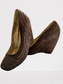 Parisian Wedge Shoes (Rona - Brown)