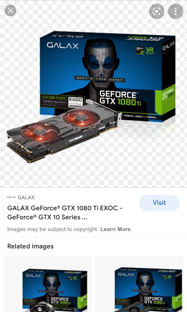 GALAX GTX 1080 Ti EXOC 11 GB GDDR5X 352 bit DP1.4 HDMI 2.0b