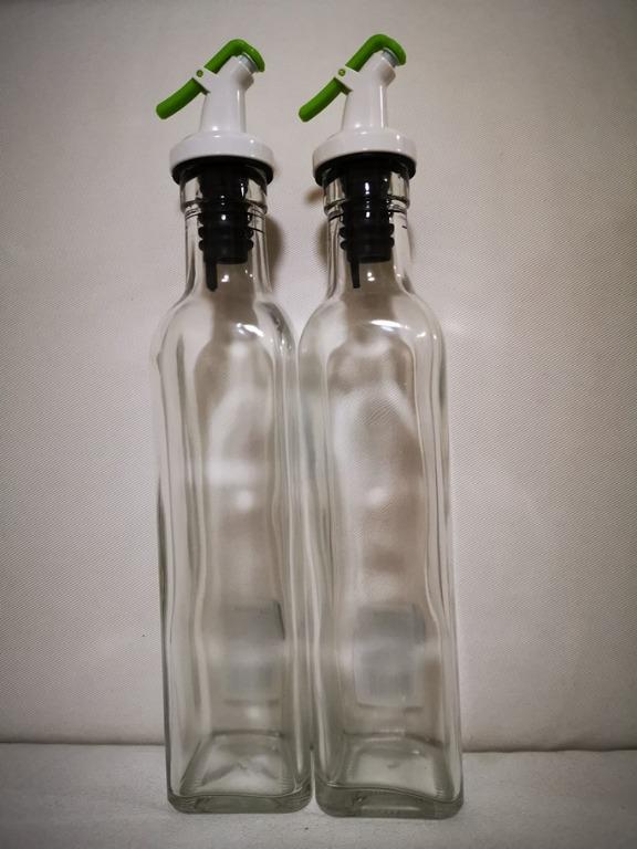 Glass Seasoning Bottle Kitchen Olive Oil Pot Soy Sauce Vinegar Pourer Dispenser