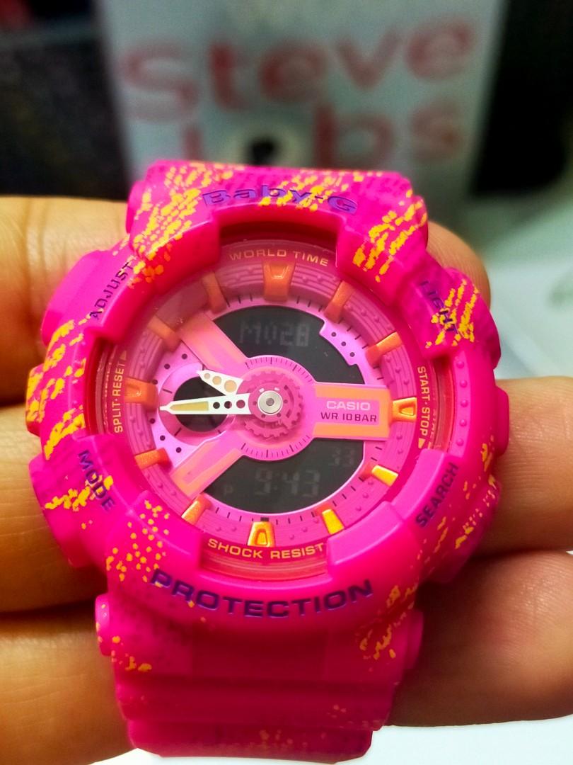 G Shock Baby G BA 110TX Pink
