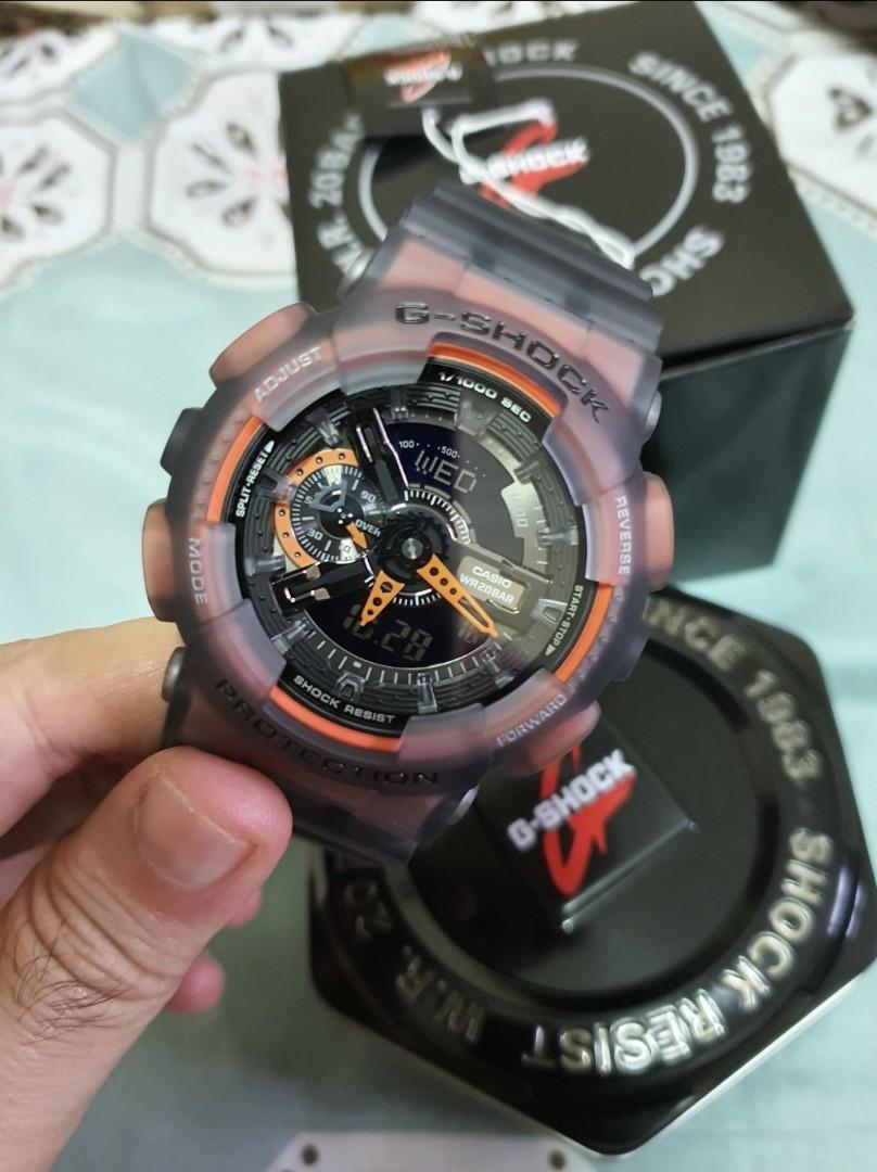G shock grey clearance and orange