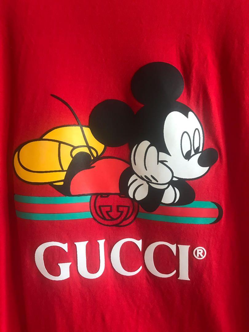 Gucci x Mickey mouse T-shirt, Women's Fashion, Tops, Shirts on Carousell