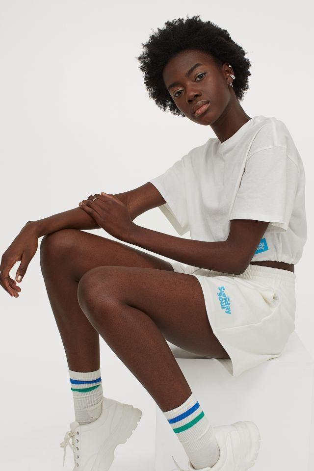 H&m short sweatshirt shop