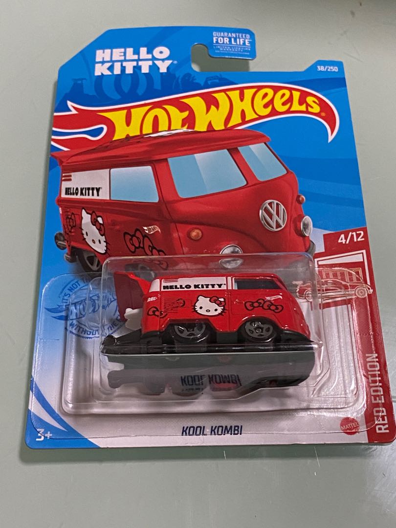 Hot Wheels Kool Kombi, [White] Hello Kitty 38/250 Screen Time 3/10