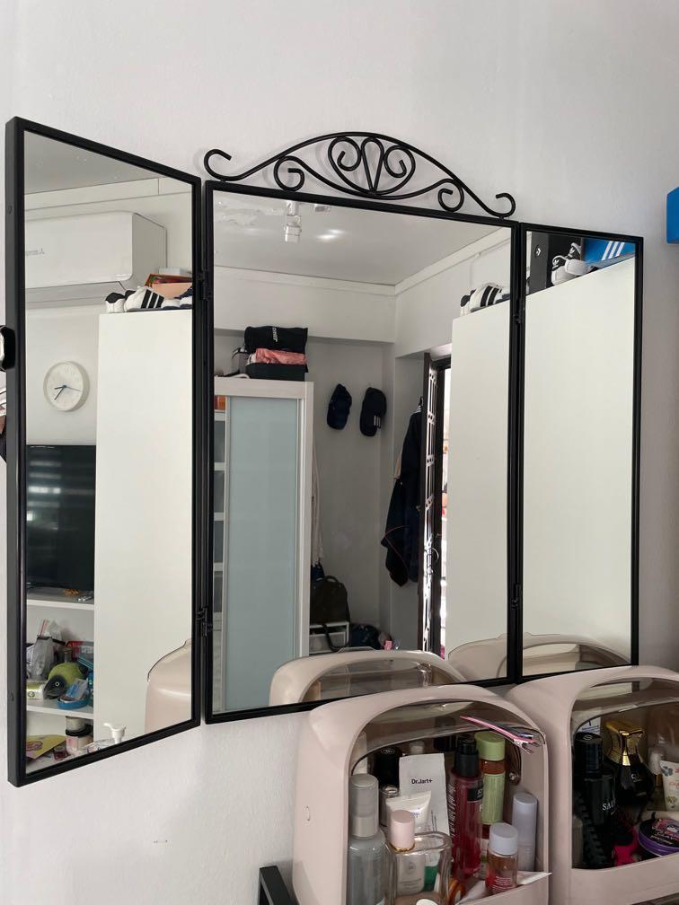 Ikea Tri Fold Bedroom Vanity Mirror, Vanity For Bedroom Ikea